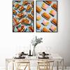 Funky And Delicious Hot Dog Hamburg Poster Druck Leinwand Malerei Moderne Wand Kunst Bilder Küche Esszimmer Home Decor Cuadros