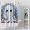 Home Shower Curtains For Bathroom Waterproof Fabric Modern Nordic Style Living Room Curtain Halloween Autumn Pumpkin Decoration