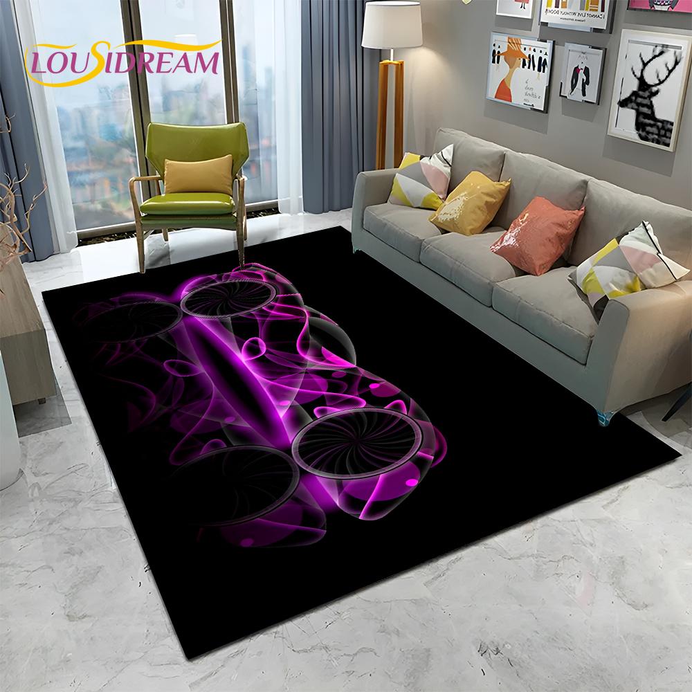 HD Concept Car 3D Future Sports Car Cartoon Carpet Rug for Home Living Room Bedroom Sofa Doormat Decor,kids Non-slip Floor Mat