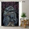 Batman Comic Book Battle Scene Waterproof Shower Curtain, Superhero Bathroom Decor With Kraak Sound Effect For Fans