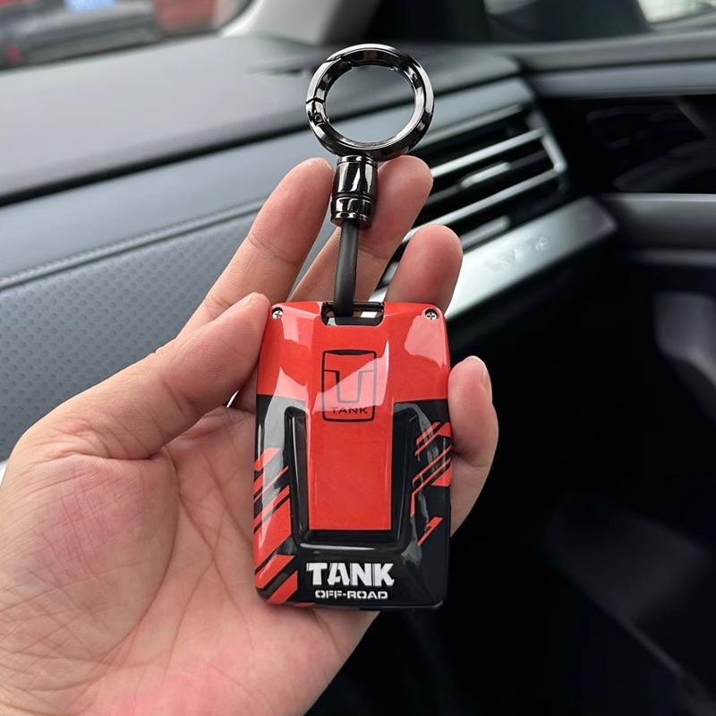 For Tank 300 400 500 700 Hi4T Abs Key Fob Cover Case With Keychain - Anti-Scratch Protective Shell