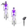 Solar Powered Path Lighting 3D Skeleton Halloween Garden Lamp, Spooky Human Pathway Glowing Lawn Ornaments for Parties Lights, Waterproof Resin