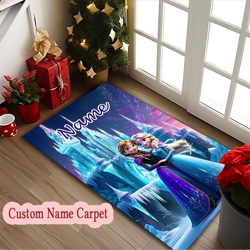 [Friends Mickey Minnie Goofy Donald Printed Carpet] Non-slip Home Office Rug, Personalized Customize Name Area Carpet
