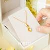 Porti 24k Gold Spoon Birthstone Necklace 1.875g