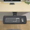Keyboard Tray under Desk Adjustable Height, Height and Angle Adjustable under Desk Keyboard Tray Slide out, Large 25x9.8 inch Keyboard Holder under