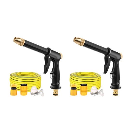 Car Washer Sprayer High Pressure Home Car Wash Water Sprayer with Booster Nozzle Adjustable Spray Modes Nozzle for Garden Watering and Outdoor