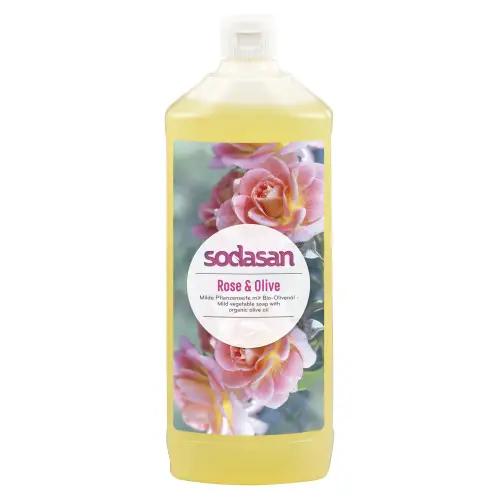 Organic Liquid Soap Tonic Rose-Olive SODASAN 1 L