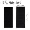 12/24pairs Heavy-Duty Double Sided Adhesive Mounting Strips Interlocking Tape  Reusable Sticky Back Tape for Hanging Organizing