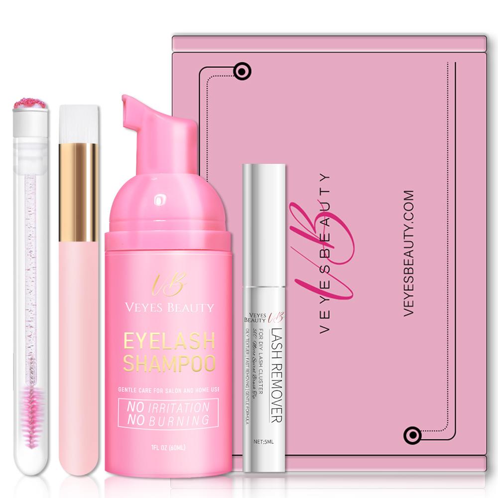 

veyesbeauty Наборы для ухода за ресницами Серия для очищения Lash SPA Kit x1 розовый