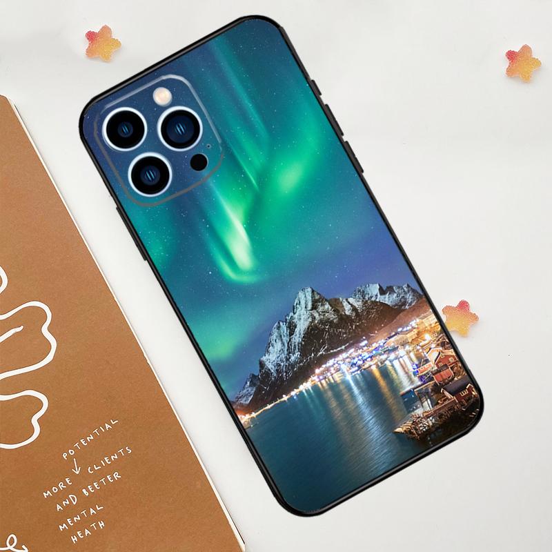 Northern Lights Phone Case For iPhone 15 16 14 13 12 11 Pro Max Mini Plus XS X XR Back Cover