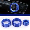 3pcs Car Air Conditioning Audio Volume Knob Ring Button Switch Trim Cover For BMW 1 2 3 Series X1 X2 F20 F21 F46 F30 F35 F47 F48 F39