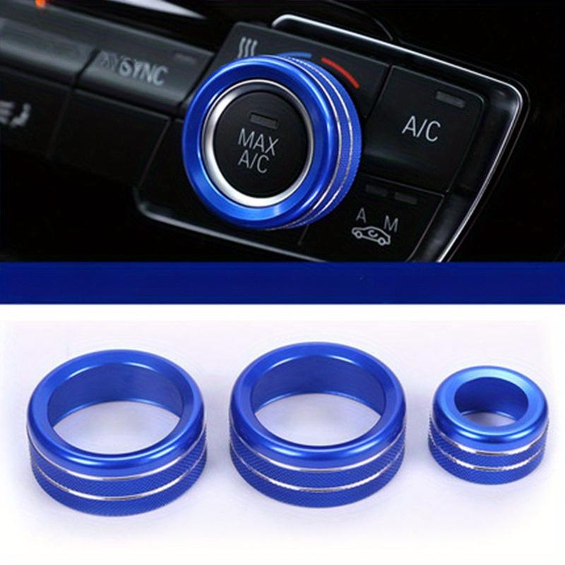 3pcs Car Air Conditioning Audio Volume Knob Ring Button Switch Trim Cover For BMW 1 2 3 Series X1 X2 F20 F21 F46 F30 F35 F47 F48 F39