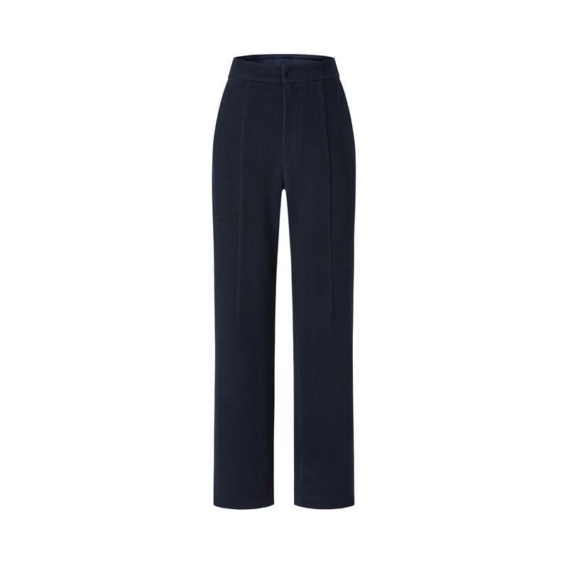 JUZUI Women's Elegant Wool Blend Tapered Trousers