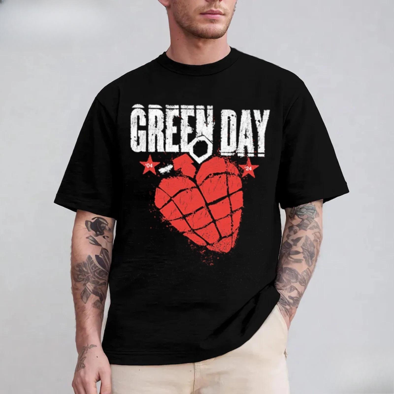 

Green Day 20 Years of Idiot Rock Band Family Gift Shirt Gift for Fans High-end Luxury Is for Both Men and Women Top Y2k Summer 4XL