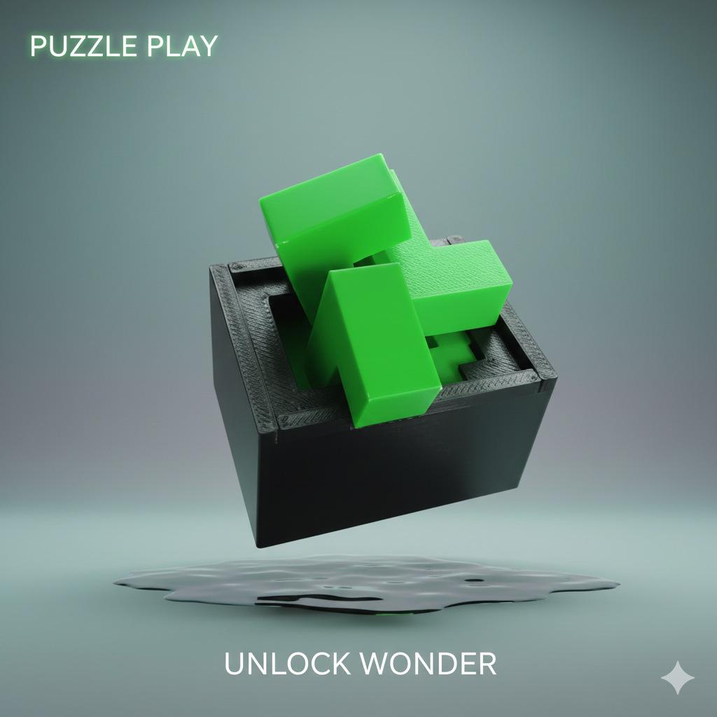 

Creative Clear Puzzle Cube - Challenging Brain Teaser & Stress-Relief Toy for Adults and Students