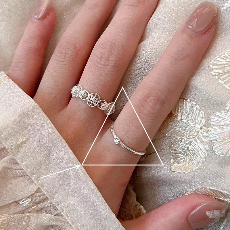 Women s Trendy Adjustable Hollow Star Ring - Versatile Fashion Statement for a Fresh Look Open Adjustable