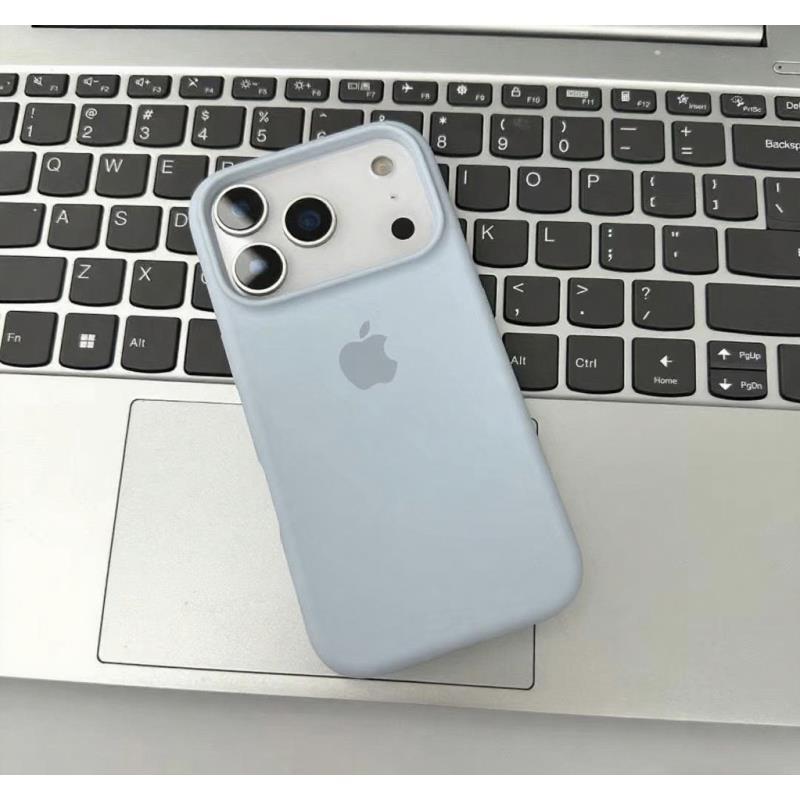 Flytende silikon telefondeksel for Apple iPhone 17 Pro Max - Ensfarvet Stor hull Støtsikkert Fullt dekkende På iPhone 16/15/14/13/12/11/Pro/Plus/17 Air