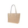 Coach Zip Top Tote 30 Classic Presbyopia Logo Artificial Leather Tote Bag Tote Bag Shopping Bag Hand-held Shoulder Bag Large Women's Beige