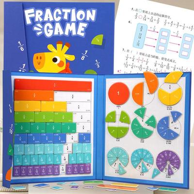 Magnetic Fraction Discs Set for Third Grade - Teach Numerator, Denominator, Addition & Subtraction In Elementary Math