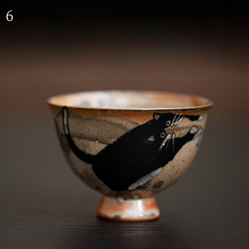 60ml Cute Zhi Ye Cat Teacup Chinese Ru Yao Ceramic Opening Cup Pottery Beautiful Cups Tea Cup Set Teaware For Tea Ceremony