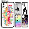 Krajews Gymnastics Balance Beam Original Phone Case For iPhone 17 Air 16 15 14 Plus 11 12 13 Pro Max Coque Shell Fundas
