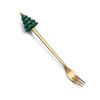 Christmas Cartoon Snowman Spoon & Fork Set - Cute Dessert Cutlery Gift