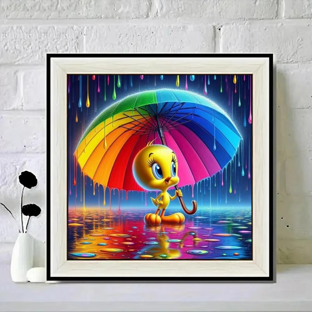 Tweety Bird Yellow Canary Looney Tunes Cartoon Diamond Painting DIY Cross Stitch Handmade Art Gift Crafts Home Decor Gift
