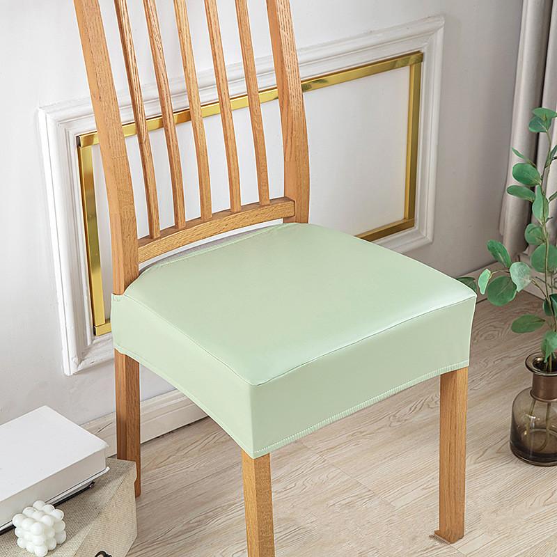 Square Shape Pu Leather Chair Cover Oil-Resistant Pu Leather Waterproof Seat Protectors Anti-Dirty Protection Removable