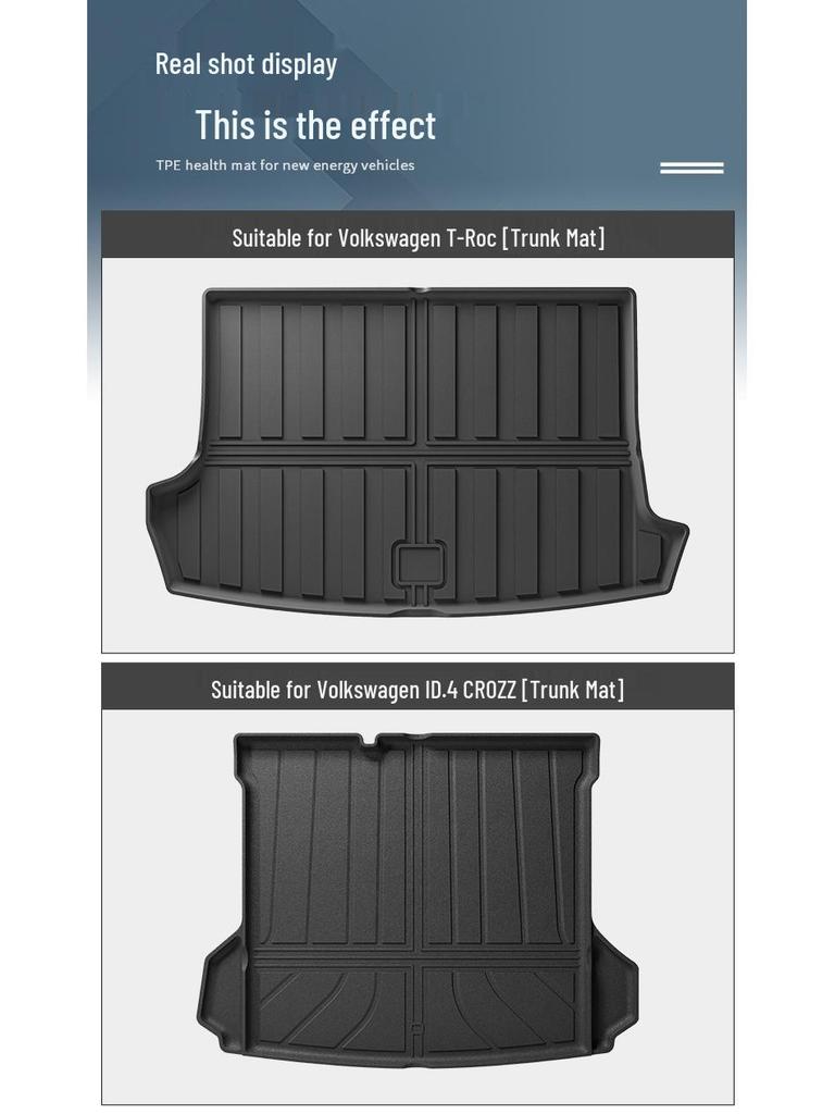 Volkswagen Trunk Mats: TPE All-Environment Mats & Backrest Mats