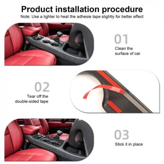 Carbon Fiber Central Control Gear Shift Cover Trim ABS for Dodge Durango 2018-20