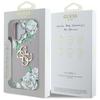 Guess Grained Roses Big 4G logo case for iPhone 16 purple