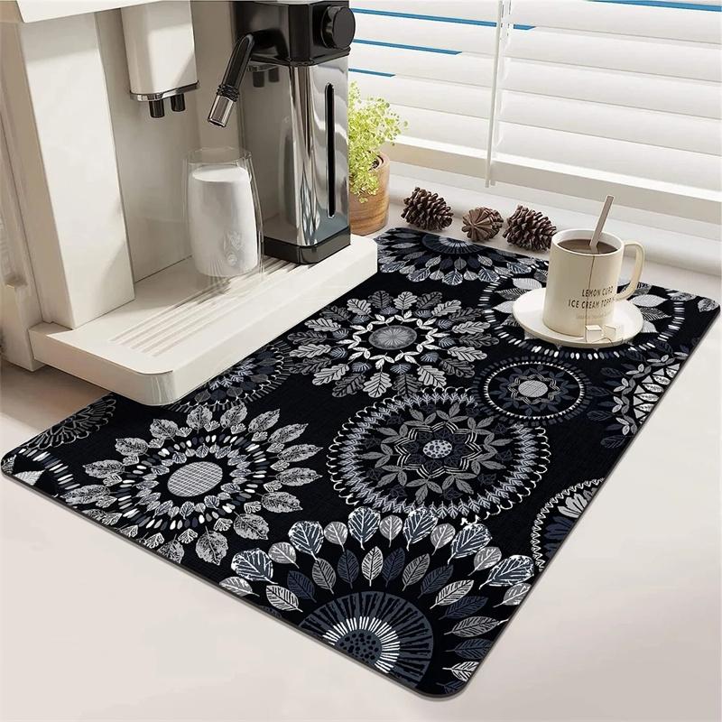 Kitchen Table Mat Coffee Mat Absorbent Mat Kitchen Bathroom Laundry Room Diatom Mud Can Be Washed Non-slip MAT