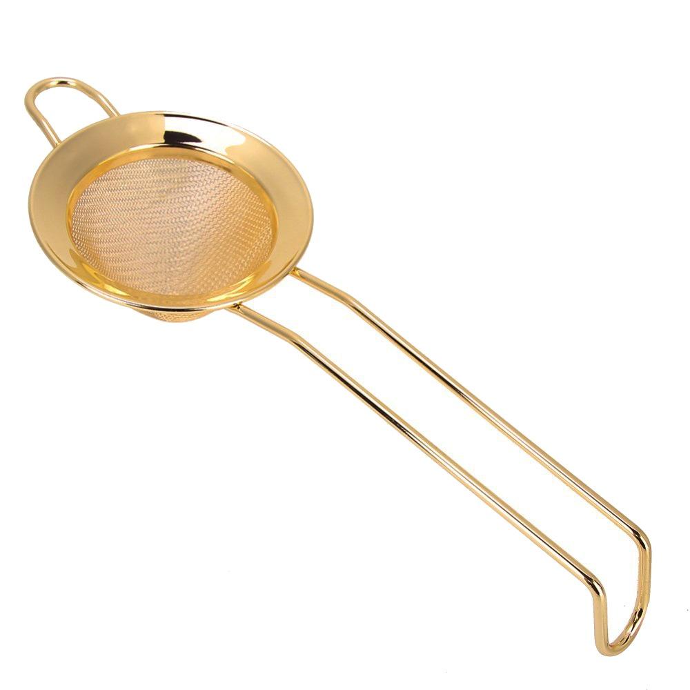 304 Stainless Steel Cone Shape Cake Powder Filter Long Handle Fine Mesh Strainer  Baking