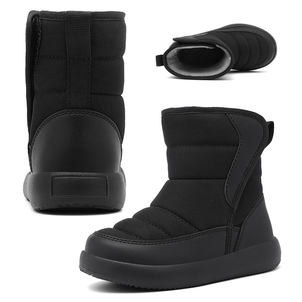 Boys Girls Snow Boots Warm Fur Lined Winter Shoes Anti-Slip Winter Boots Winter Snow Boots for Outdoor