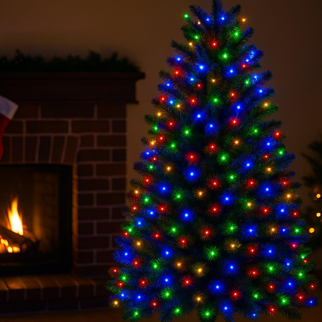 LED-Lampen 500l, warmweiß, Weihnachtsbaum, Feiertag, Innenbereich, Außenbereich, 3+25m