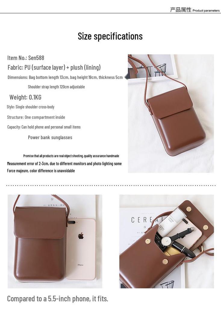 Modische Vertikale Crossbody-Tasche für Damen - Frühjahr 2026 Mode