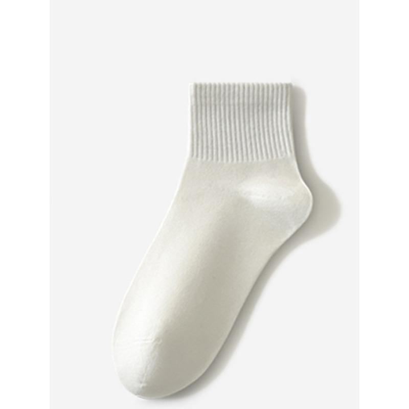 Women's Spring Antibacterial Mid-calf Socks, Versatile Macaron Boneless Socks, Trendy Socks, Skin-friendly Soft Cotton Socks