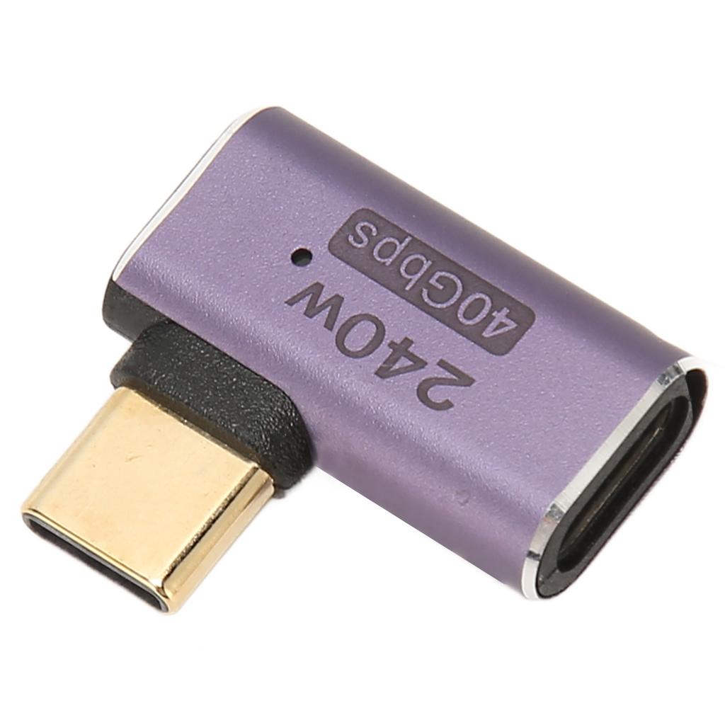 Connettore USB C Femmina a USB C Maschio PD 240W 8K 60HZ 40Gbps USB4.0 C Adattatore ad Angolo Retto per Cellulare