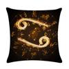 Constellation Zodiac Rune Printed Pillowcase Home Bedroom Living Room Sofa Cushion Cover 45X45Cm Peach Skin Pillowcase
