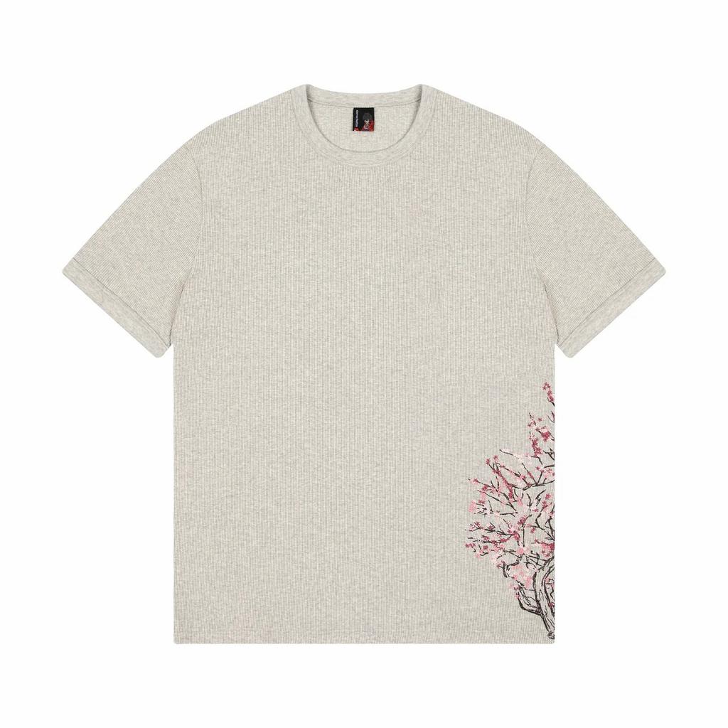 RogueWave American Retro Sakura T Shirt Y2K Clothes Mens Womens Gothic Fashion Casual Graphic Oversized Tshirt Cotton Short Sleeve Tops