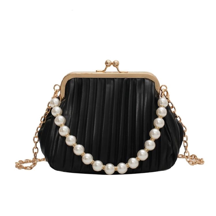 

Pu Leather Evening Bag for Women Fashion Handbag Satchel Purse Shoulder Bag Crossbody Purses with Detachable Strap чорний