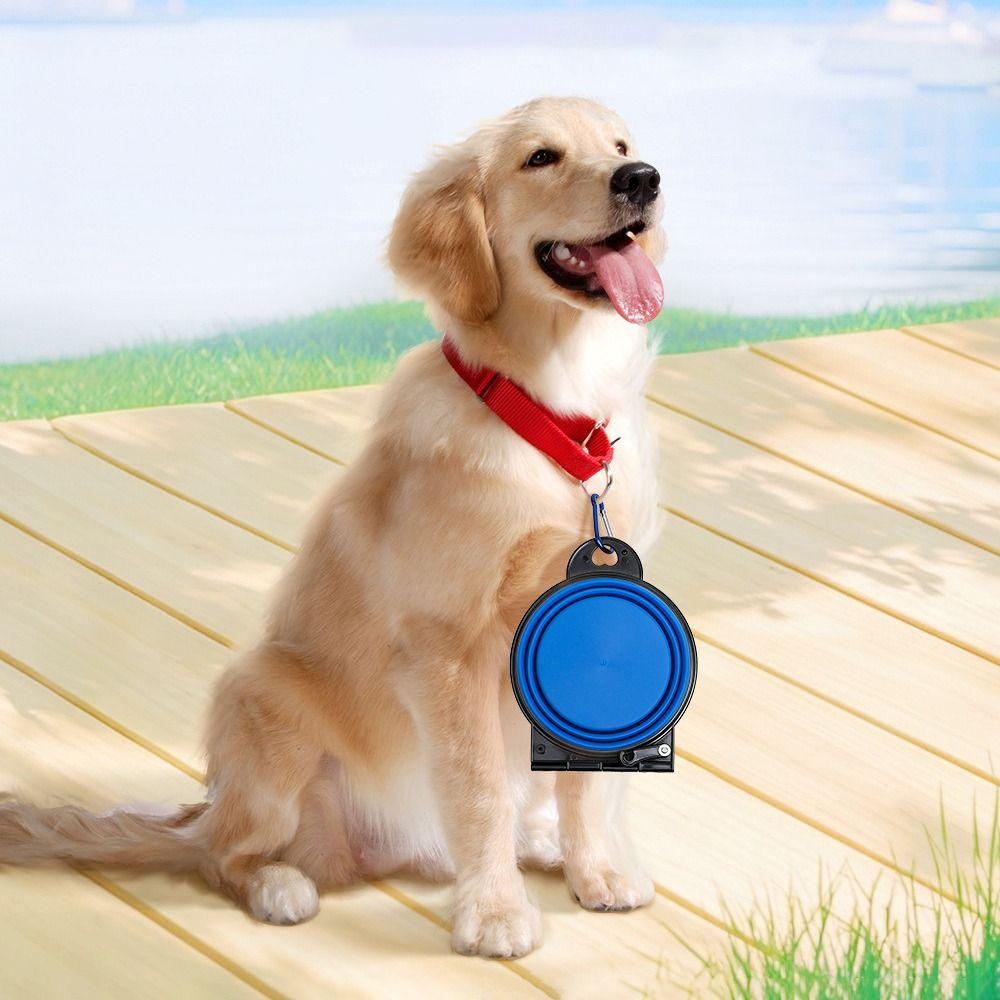 Collapsible Foldable Dog Bowl TPE Puppy Food Container Portable Dog Feeder Dish  Dog