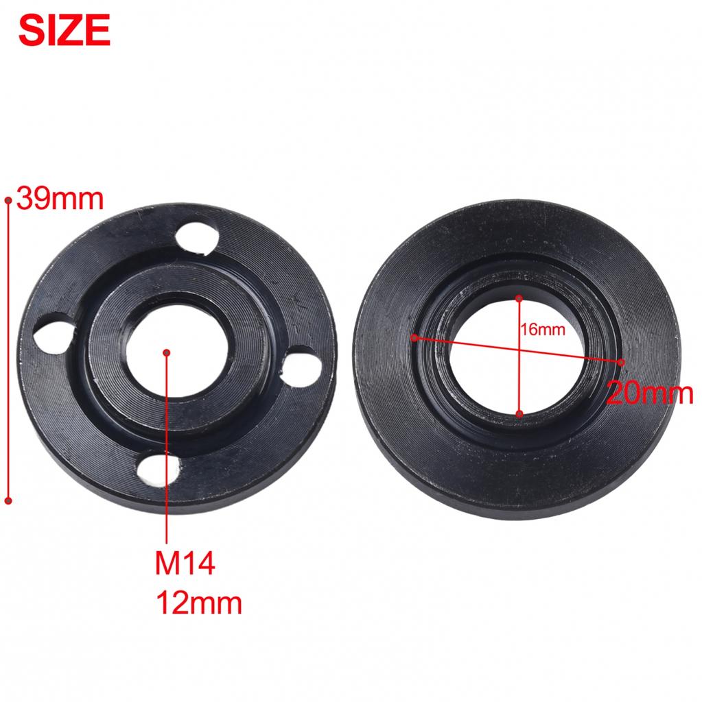 Angle Grinder Pressure Plate Inner Outer Flange Nut Set Strong and Sturdy Tools