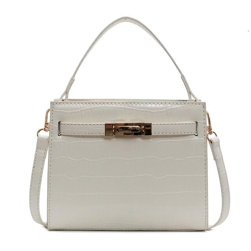 Popular new product temperament fashionable high-end texture stone pattern handbag bag casual commuting style light luxury messenger bag women