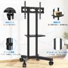 Rfiver TV Stand Wall Mounted TV Stand Inch TV Stand with Casters Height Adjustable Compatible with mm Mobile Stand Double Support X Type Base Load