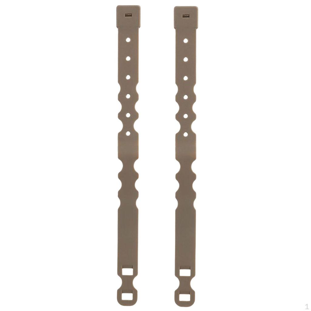 2 Pieces Malice Clips Strap Buckle Flexible for Backpack Pouch Bag Accessory