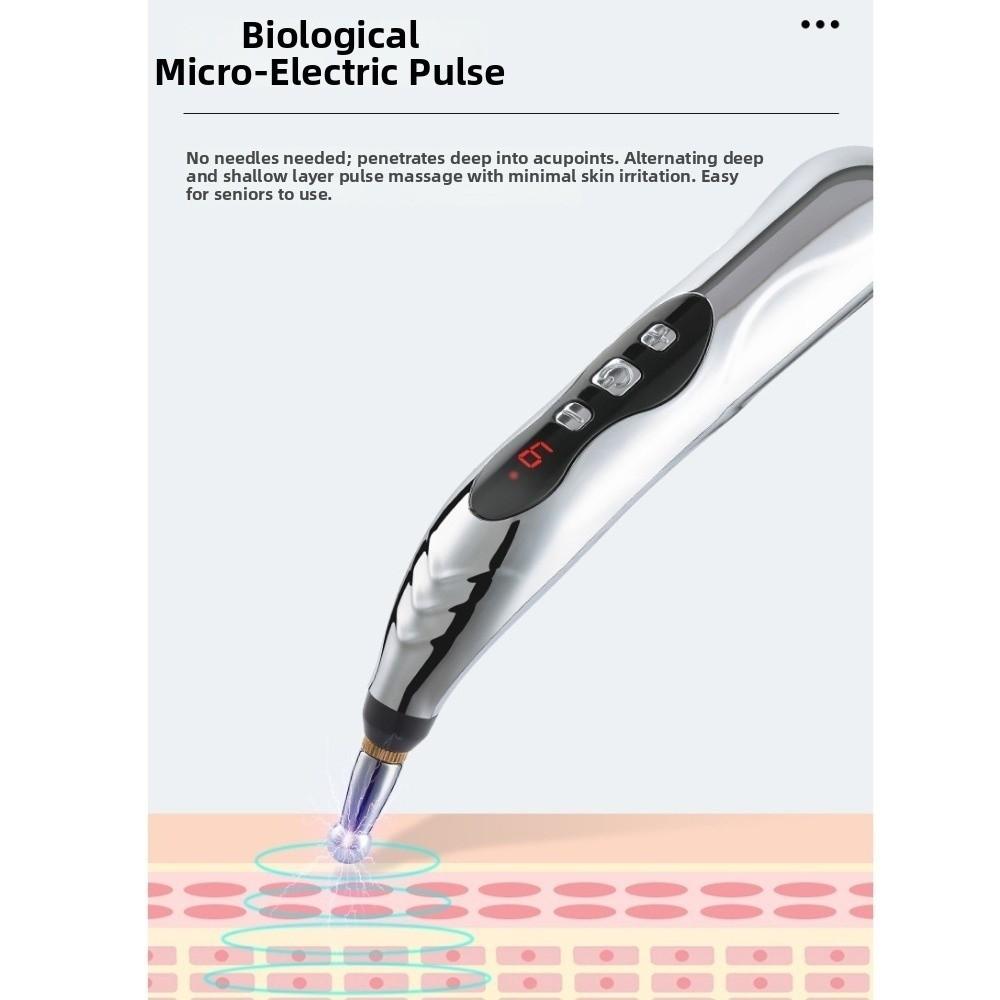 Acupuncture Electronic Acupuncture Pen 5 Heads Meridian Pen Press Tool Electric Massage Pen Arm