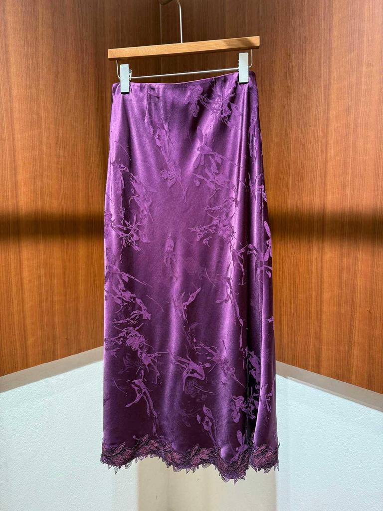2026 Women's High Waist Jacquard Mermaid Skirt - Slimming Elastic Half Skirt with Chinese and National Style Elements.