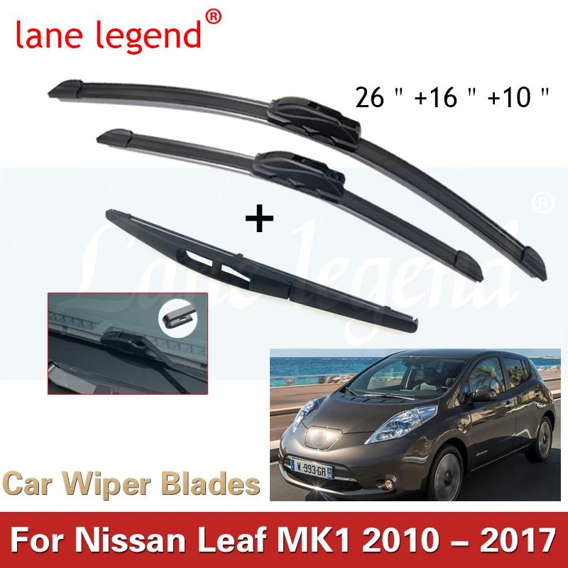 

Car Wiper LHD Front & Rear Wiper Blades Set Kit For Nissan Leaf MK1 2010 - 2017 Windshield Windscreen Window Brush 26 16 10 Front Rear 3pcs