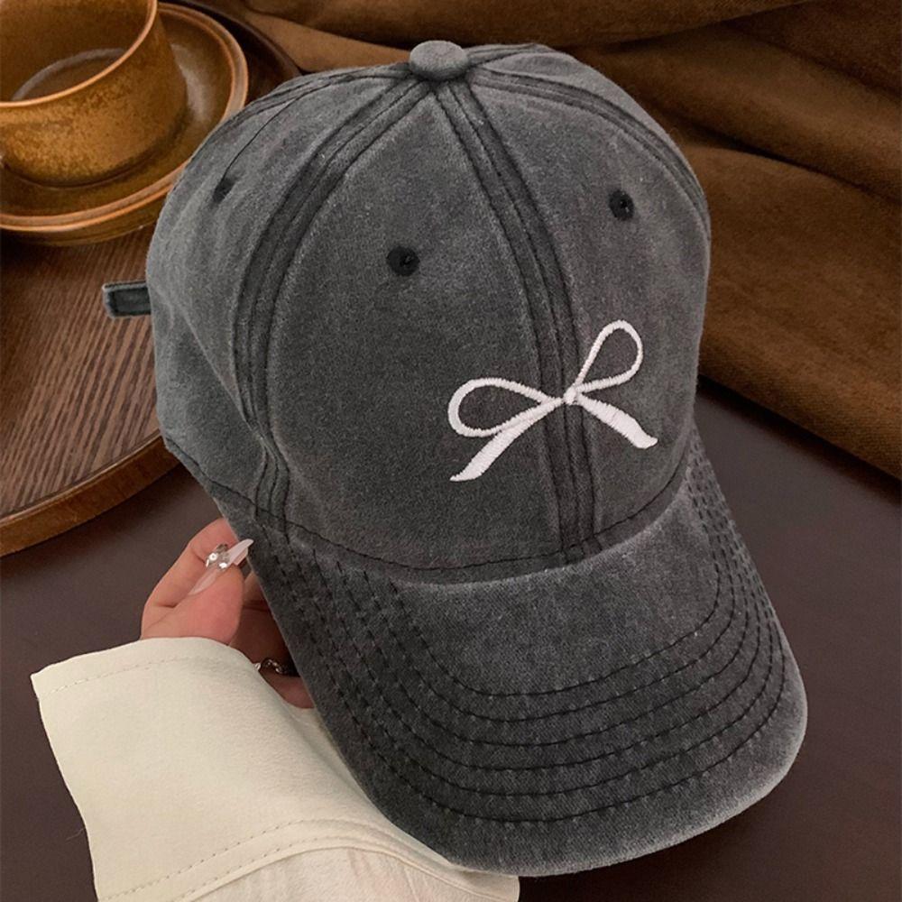 Embroidery Embroidery Bow Baseball Cap Baseball Hat Peaked Cap Casual Sun Hat  Men